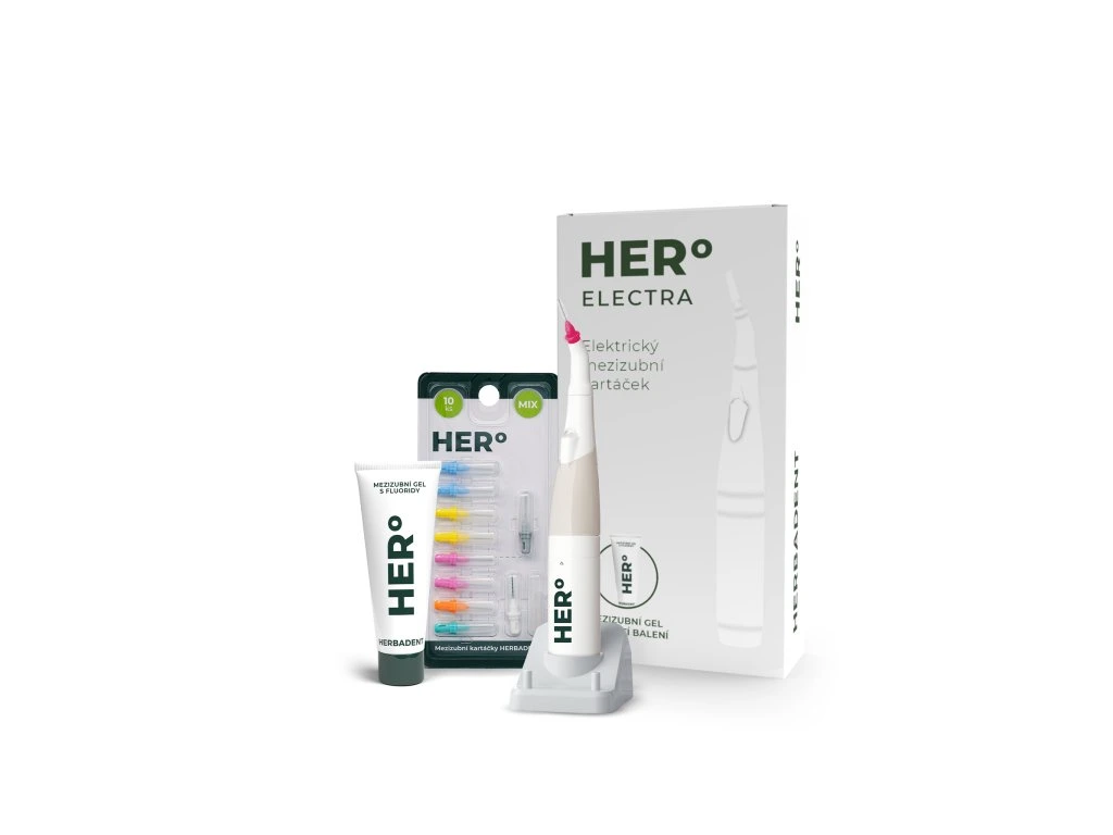 HERBADENT HERo ELECTRA Mezizubní elektrický kartáček