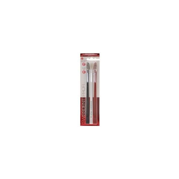 Swissdent Profi Colours 2+1 Soft/Medium zubní kartáček